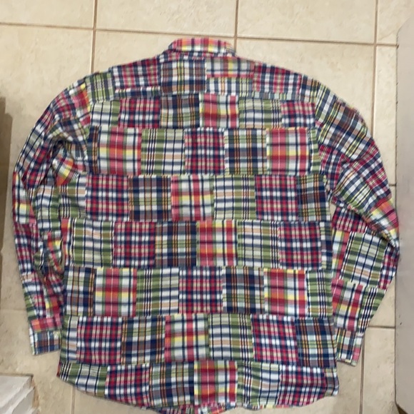 J. Crew Long Sleeve Patchwork Button Up Shirt - Picture 2 of 3